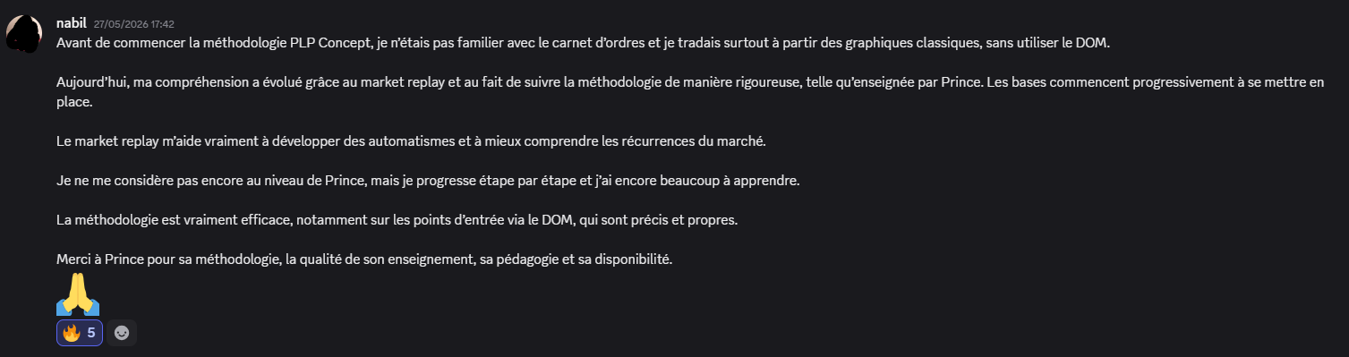 Avis de Nabil sur Discord à propos de la méthodologie PLP Concepts